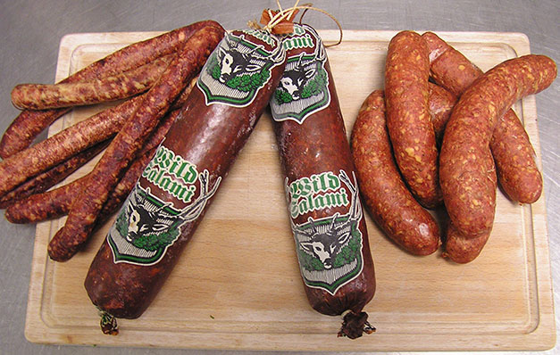 Hausgemachte Wildspezialitäten und Mühlenwasserl